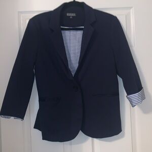 Original Nicole Miller Navy single button blazer